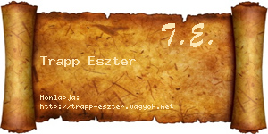 Trapp Eszter névjegykártya