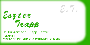 eszter trapp business card